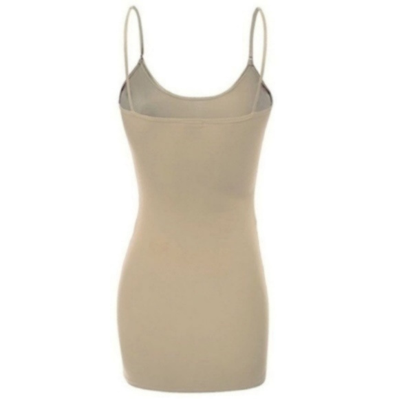 Basic Light Mocha Long Length Cami - Picture 2 of 2